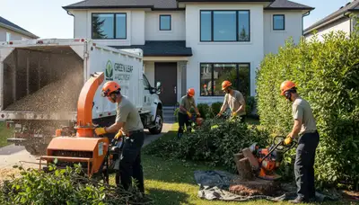 Professional shrub removal service in Chicago IL clearing overgrown bushes for Chop Chop Tree