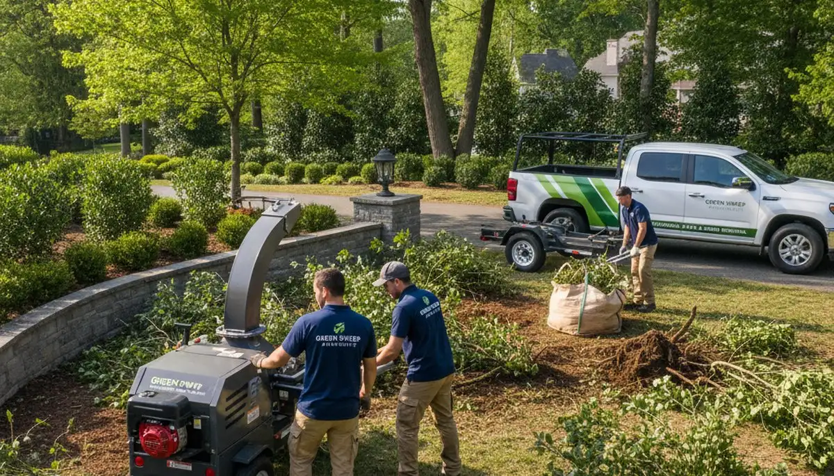 Professional shrub removal service in Chicago IL clearing overgrown bushes by Chop Chop Tree