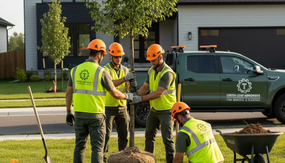 Professional tree planting service in Chicago IL by Chop Chop Tree enhancing residential landscapes