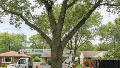 Professional tree removal service in Chicago IL by certified arborists