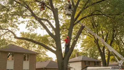 Professional tree removal service in Chicago IL by certified arborists at treeservicesinchicago.com