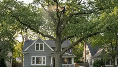 Professional tree removal service in Chicago IL by licensed arborists