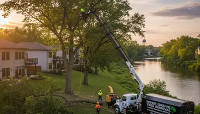 Professional tree removal service in Chicago IL by certified arborists