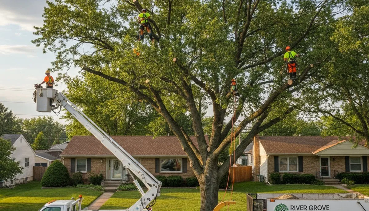 Professional tree removal service in Chicago IL by certified arborists at Tree Services in Chicago