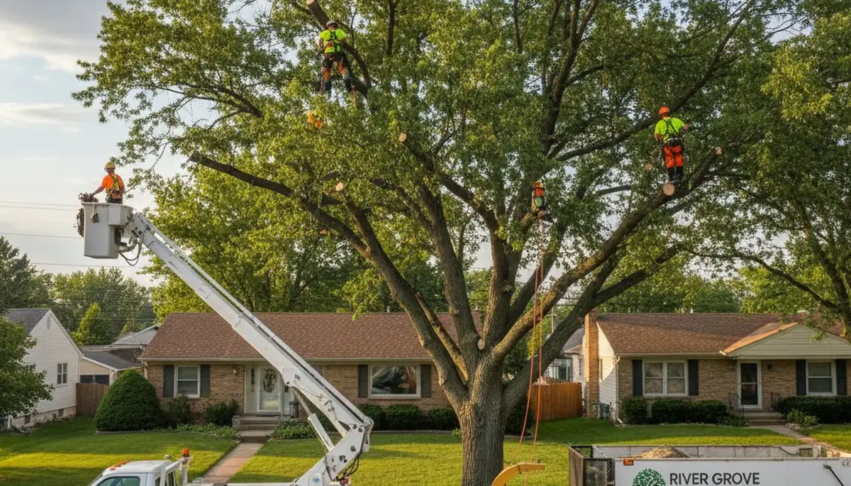 Professional tree removal service in Chicago IL by certified arborists at Tree Services in Chicago