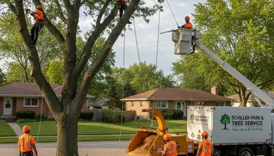 Professional tree removal service in Chicago IL by expert arborists at treeservicesinchicago.com