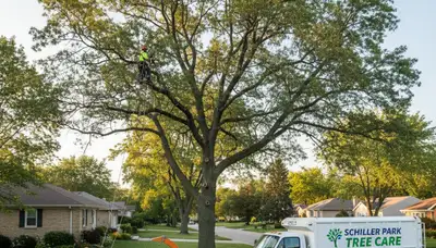 Professional tree removal service in Chicago IL by certified arborists