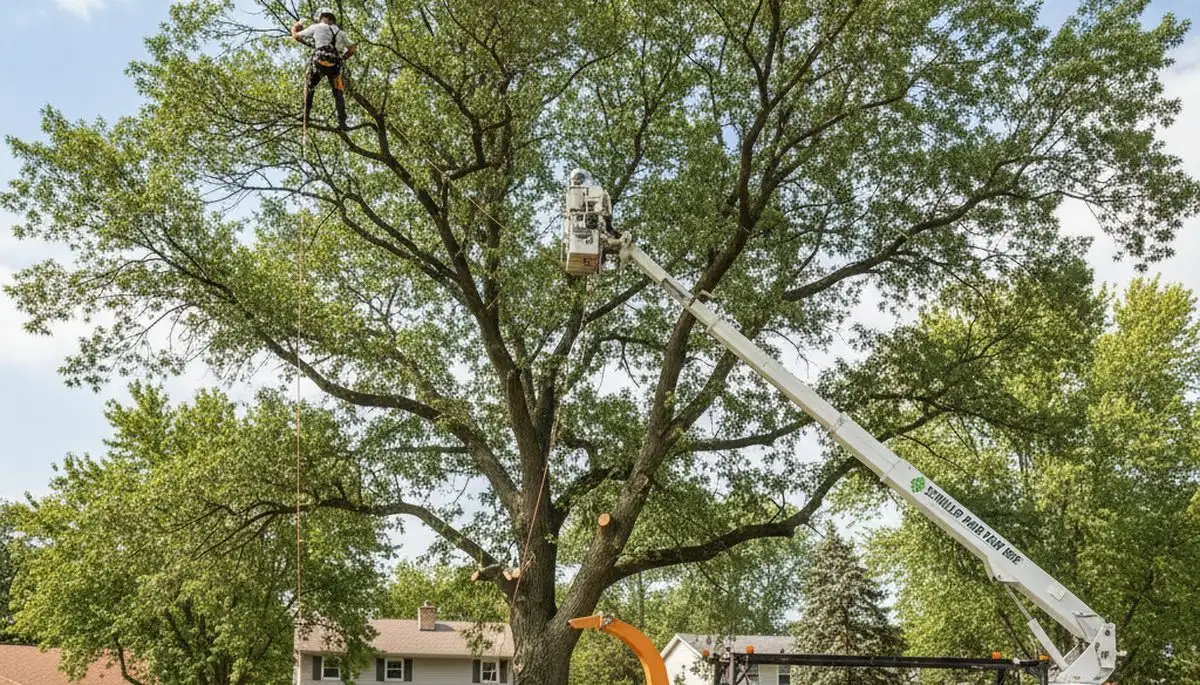 Professional tree removal service in Chicago IL by certified arborists