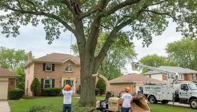 Professional tree removal service in Chicago IL by certified arborists